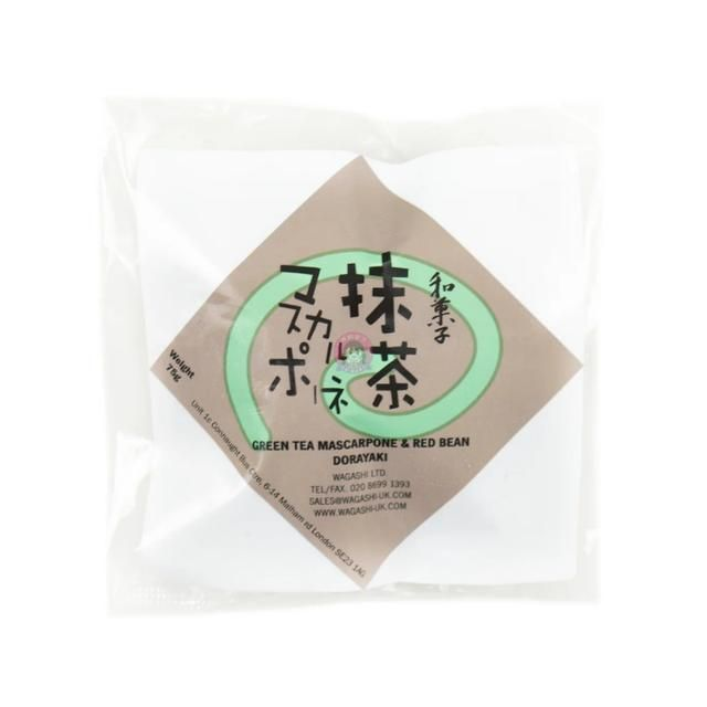 Wagashi Green Tea Mascarpone &amp; Red Bean Dorayaki 75g