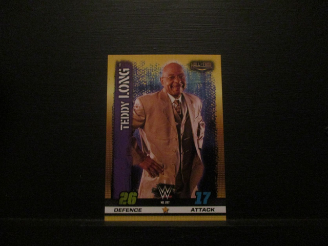 Teddy Long - Hall Of Fame Slam Attax 10th Edition Original Trading Card #287