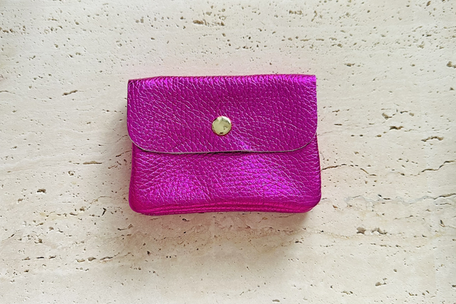 Portemonnee roze glitter 