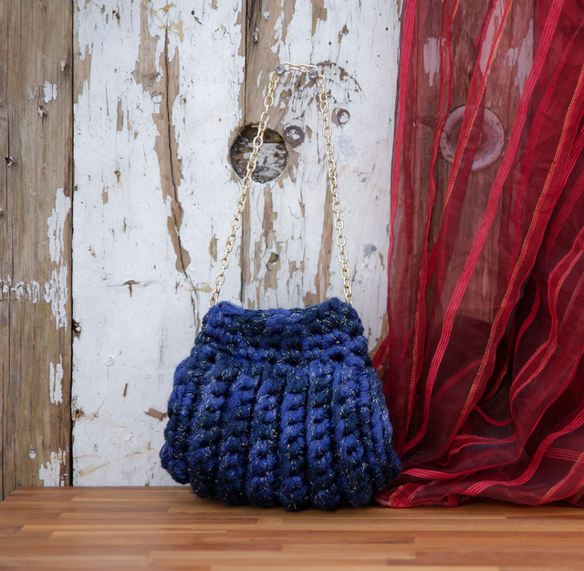 Sac à main bourse, au crochet, réalisation artisanale créateur (handmade)