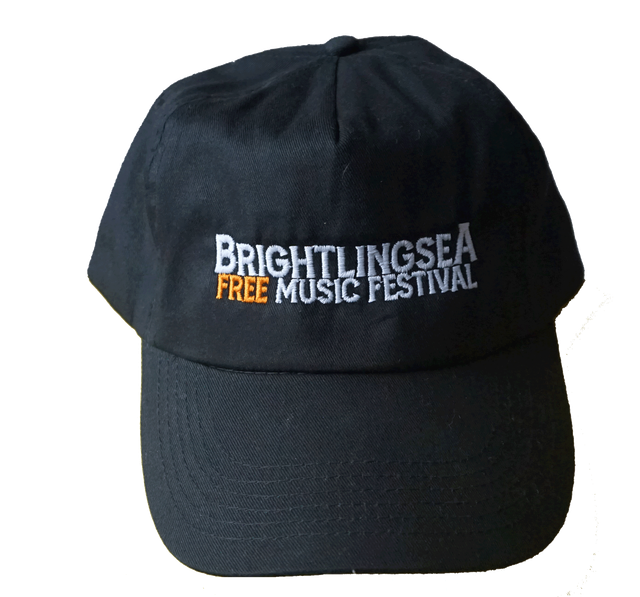 Black Festival Baseball Cap Embroided Logo