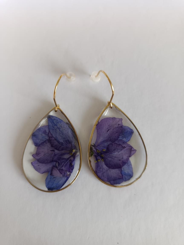 Modèle unique - Fleur séchée violet foncé 