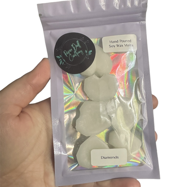 Soy Wax Melt Hearts - Diamond