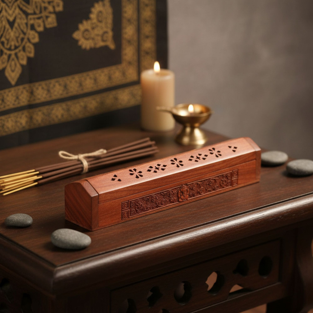 Brucia bastoncini incenso con contenitore Ganesh