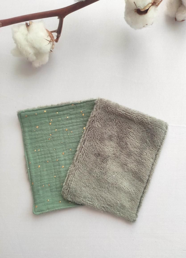 Coton de beauté rectangulaire double gaze