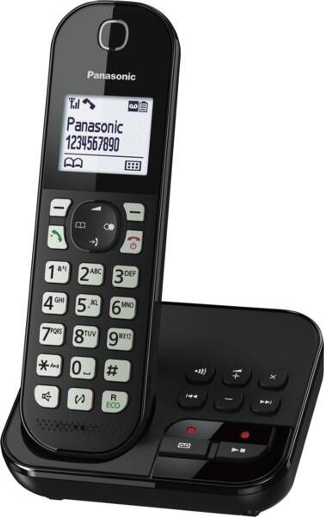 Panasonic Telekom Festnetz-Telefon KX-TGC460GB Schwarz