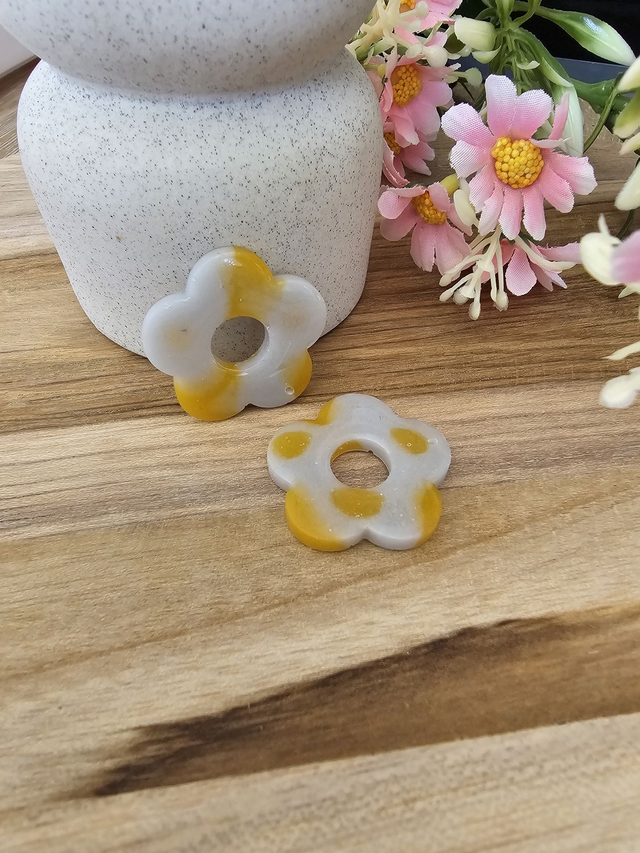 🏵️​FLOWER POP interchangeable Gris et Jaune🏵️