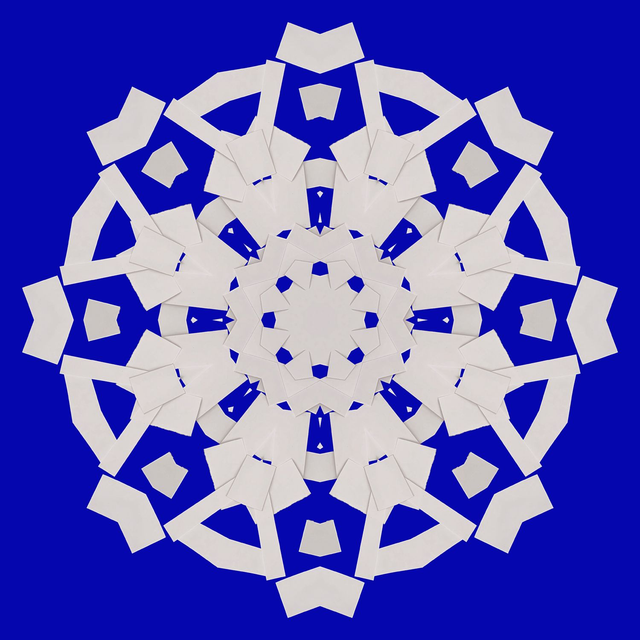 Blue &amp; White Mandala IV