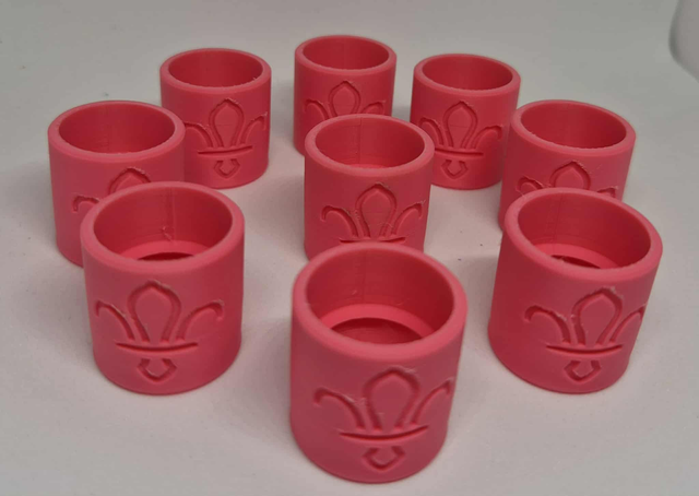 Woggle - Basic - Pink - 10 Pack