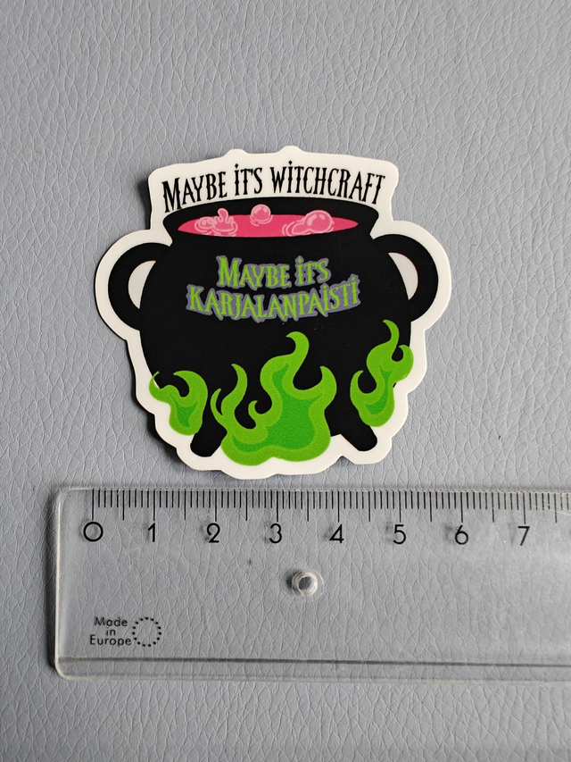 Maybe its witchcraft? sticker