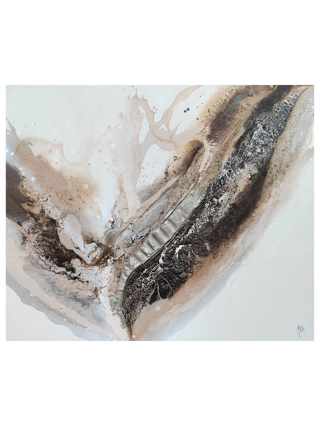 "Time is a dance between now and then" - 120 x 100 cm