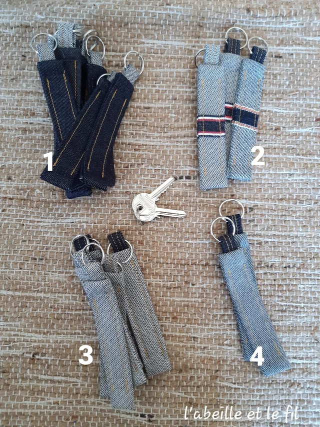 Porte-clés 100% denim Dao