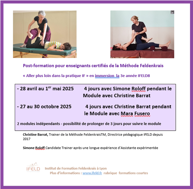 Post-formation Aller plus loin en IF - Avril ou Octobre 2025