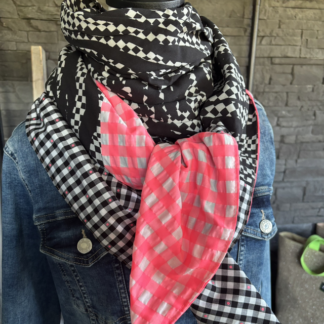 FOULARD DAMIER 