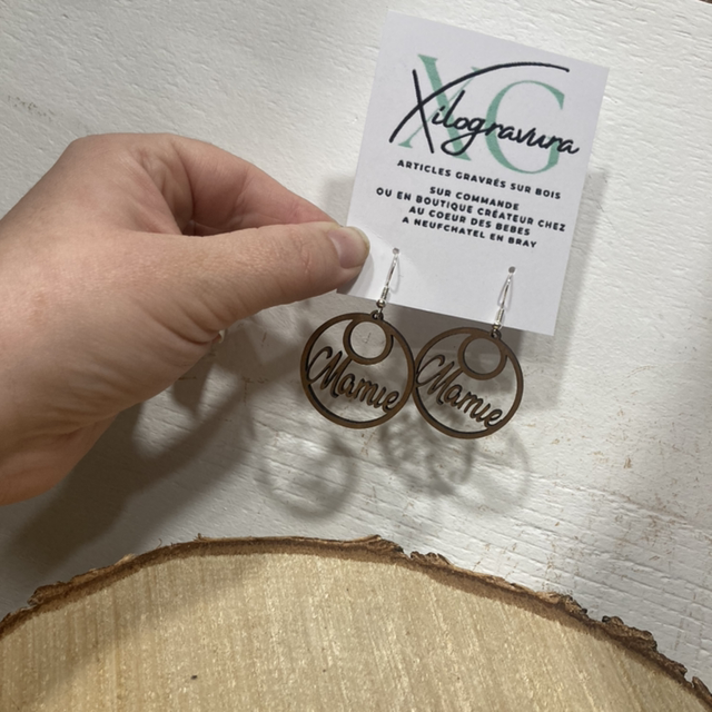 Boucle oreille mamie 