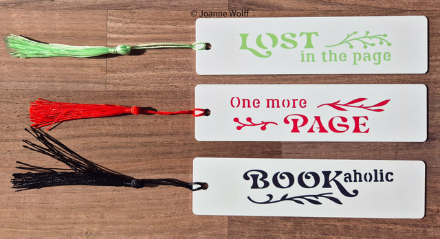 Aluminium bookmark 