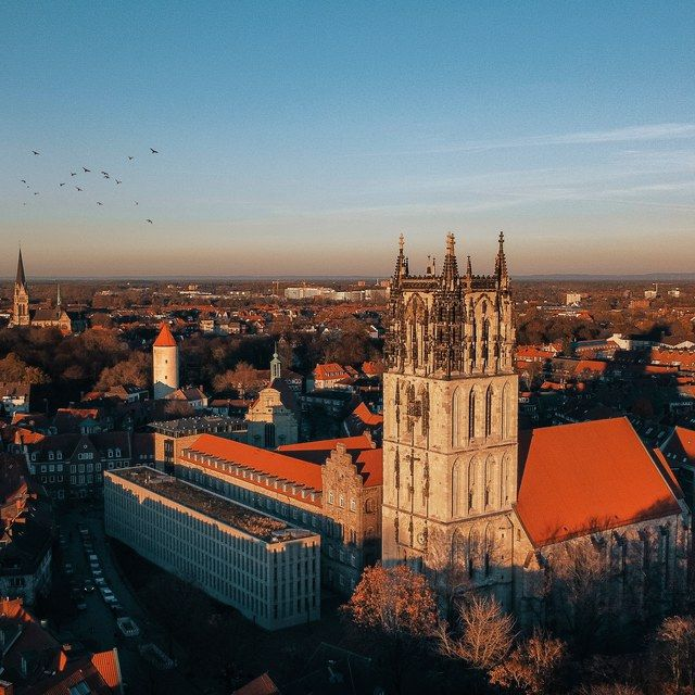 Überwasserviertel aus der Luft