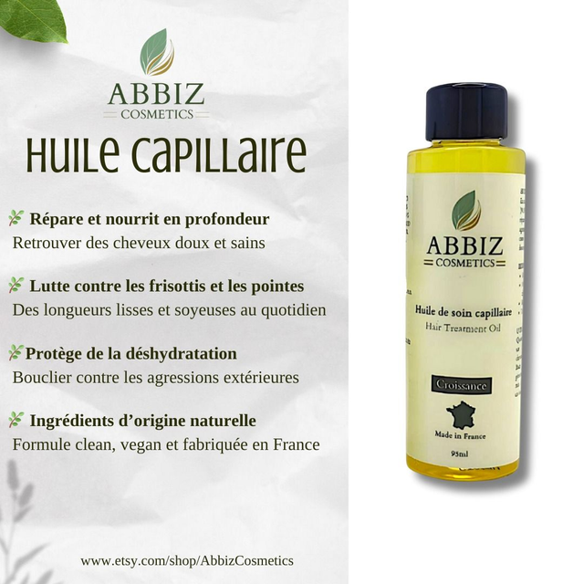 Huile Capillaire – Le Bain de Nutrition Réparateur Brillance & Douceur
