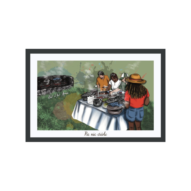Carte postale - pic nic créole 