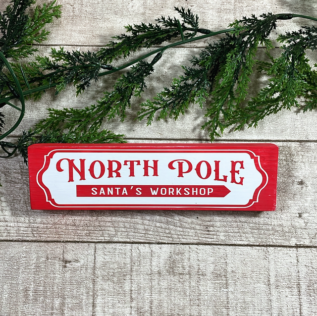 NORTH POLE Χριστουγεννιάτικο καδράκι