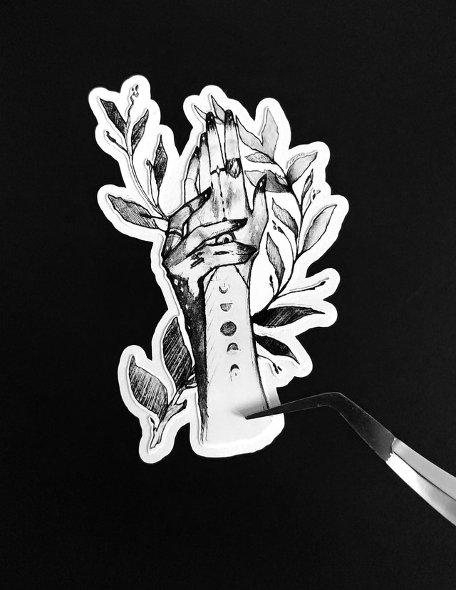 Witch Hands waterproof sticker
