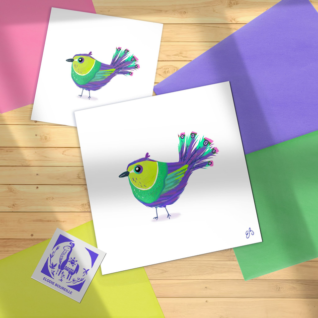 Print Oiseau Excentrique