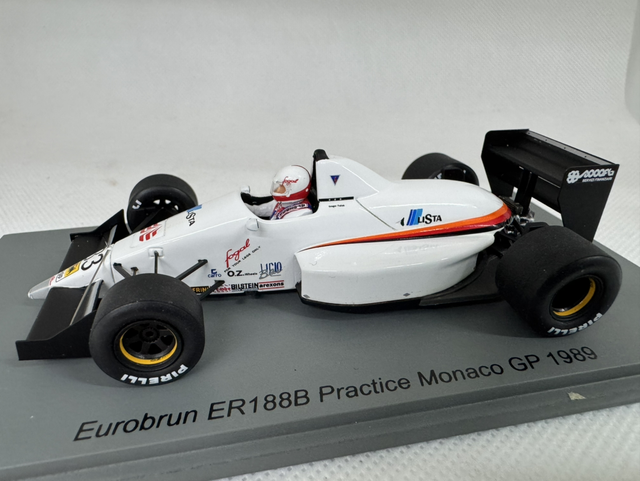 Eurobrun ER188B Monaco GP 1989 Gregor Foitek Spark 1:43