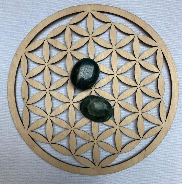 Pierre roulée en Apatite Bleue