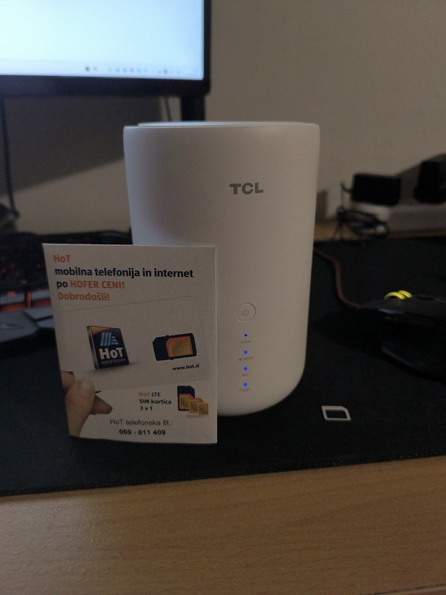 TCL HH130 LTE modem + HOT SIM kartica