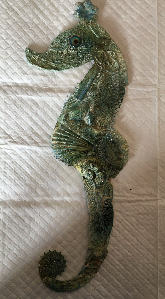 11th September Seahorse wall hanging workshop