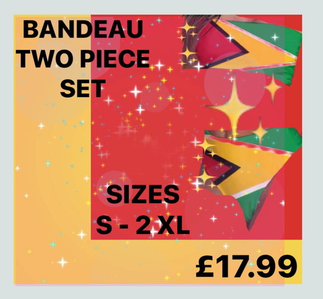 🇬🇾GEO PEPPER POT COLLECTION BANDEAU TWO PIECE