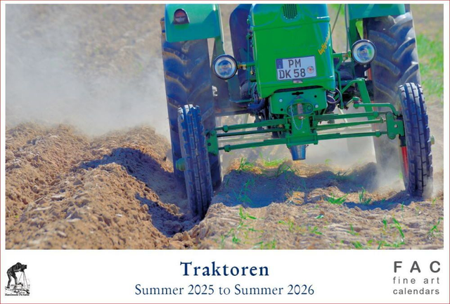 Historische Traktoren Summer2Summer Kalender von Juli 2025 bis Juni 2026  A2