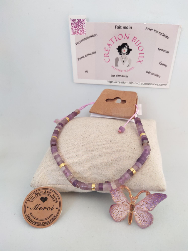 Bracelet améthyste 
