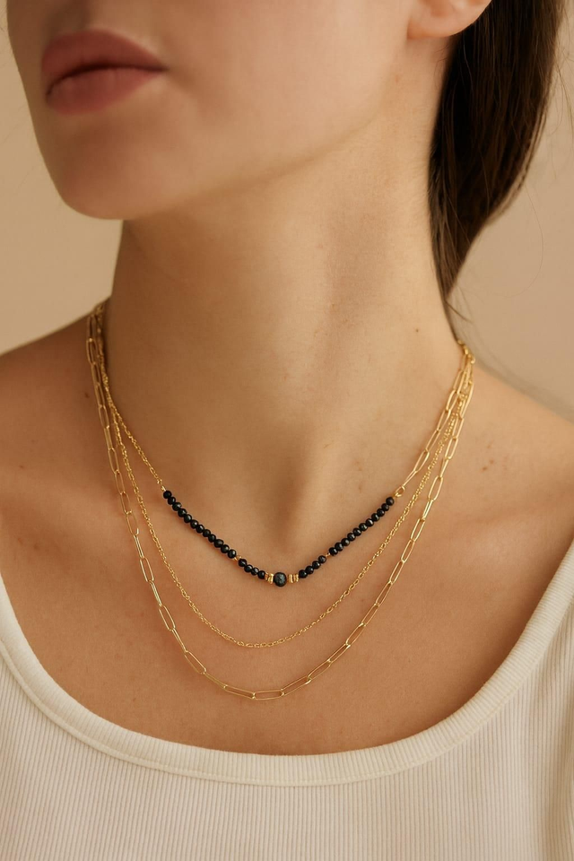 Collier 3 rangs Mira