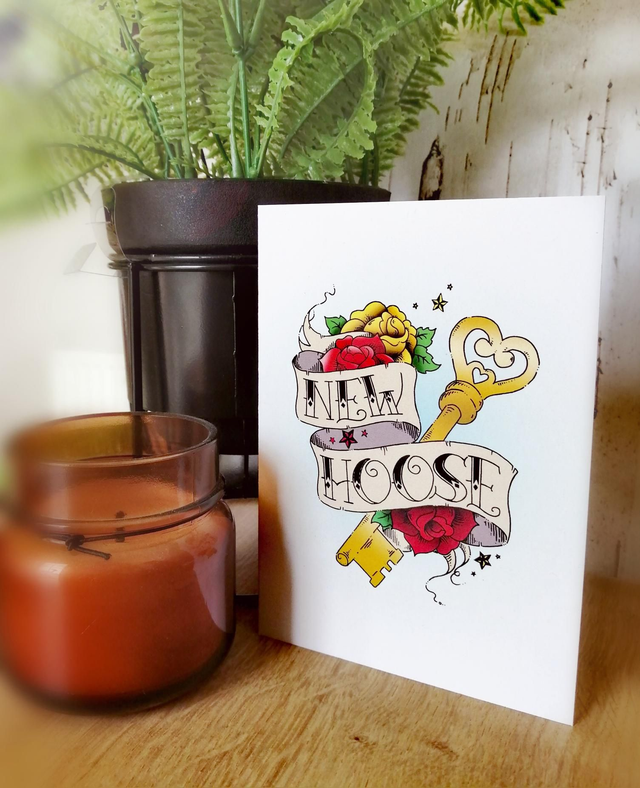 New Hoose Printed Greeting Card 