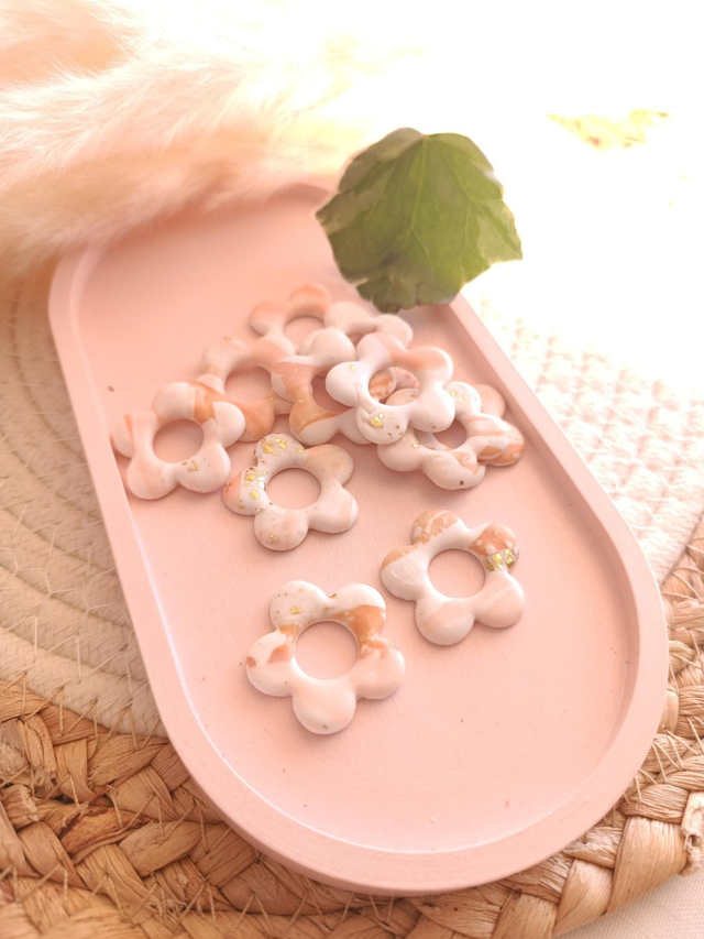 "Flora" rose et beige