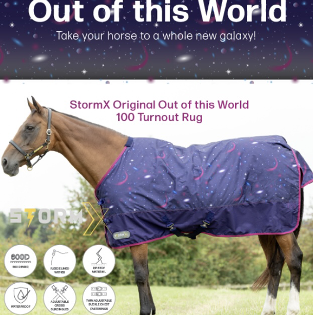 LIMITED EDITION StormX Original Out Of This World 100g Turnout Rug 