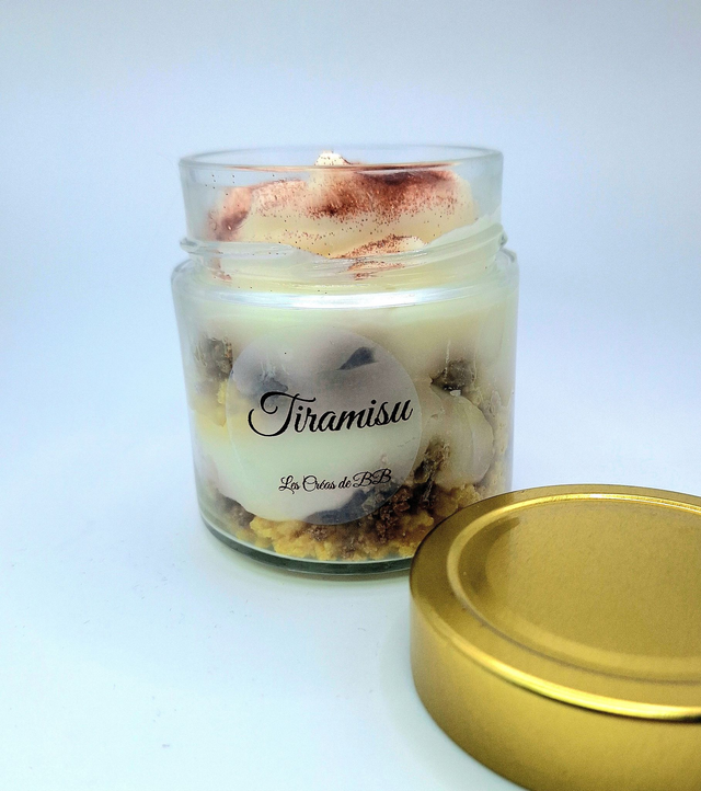 Tiramisu- bougie gourmande en cire végétale