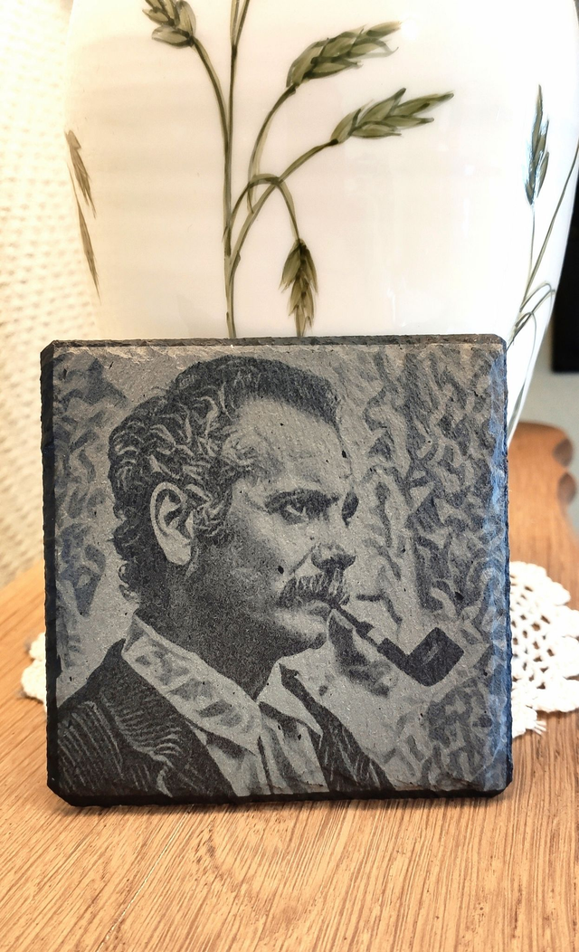 Gravure personnalisée sur ardoise  10cm x 10cm