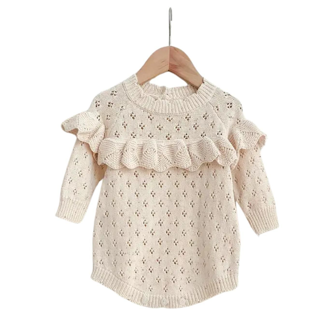 Bombacho Volados Tejido Beige