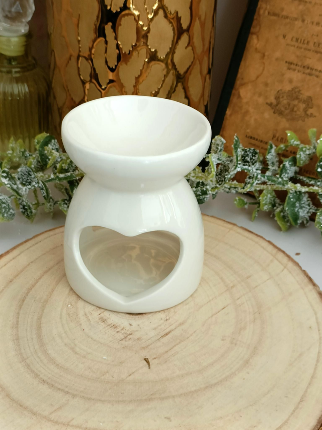 Brûle parfum coeur blanc