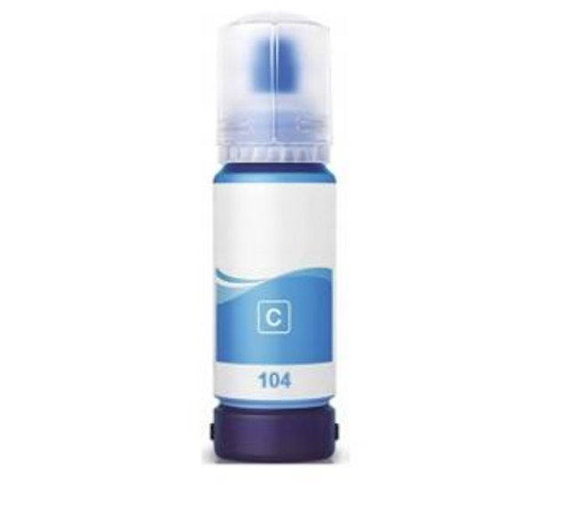 104 Epson Compatible CYAN, bouteille d'encre, T00P240  104CCID