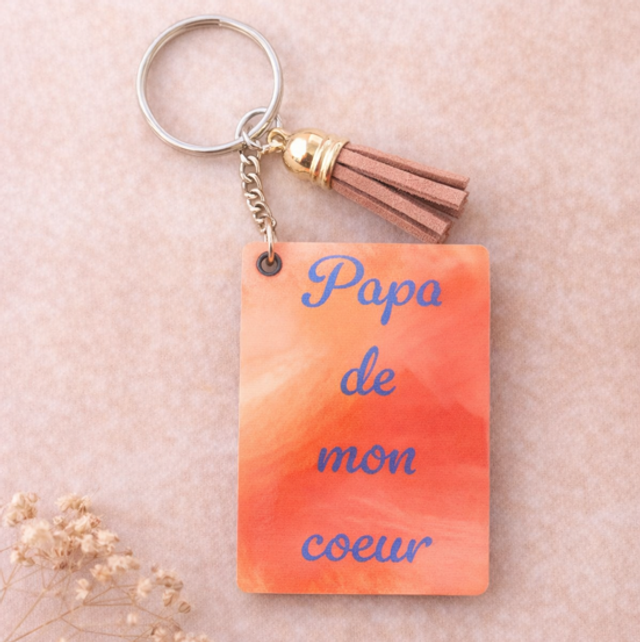 Porte clef - Papa de mon coeur 