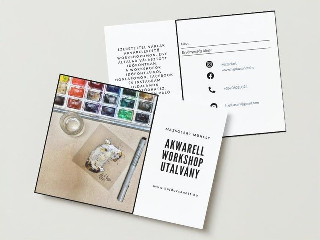 2 órás akvarellfestő workshop utalvány