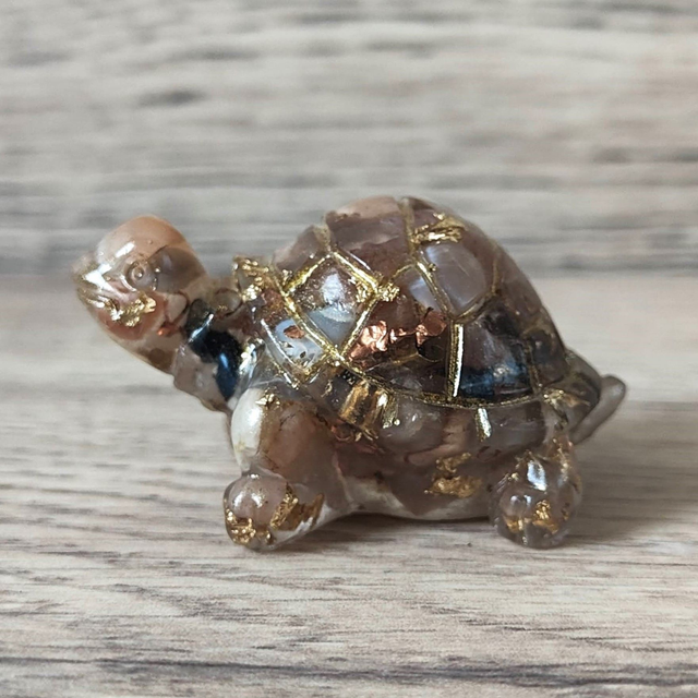 Orgonite petite tortue pierre de lune