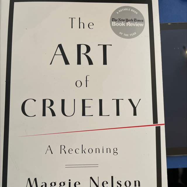 Art Of Cruelty Maggie Nelson