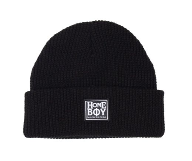 EGG HEAD BEANIE BLACK - homeboy