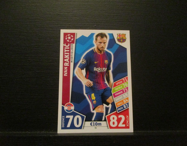 Ivan Rakitic - UEFA Champions League Match Attax 2017/18 Original Trading Card #31