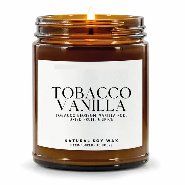 Tobacco Vanilla Natural Soy Wax Candle
