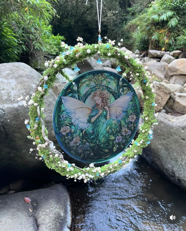 Fée d'Emeraude // vendue - 1 vitrail de disponible pour commande